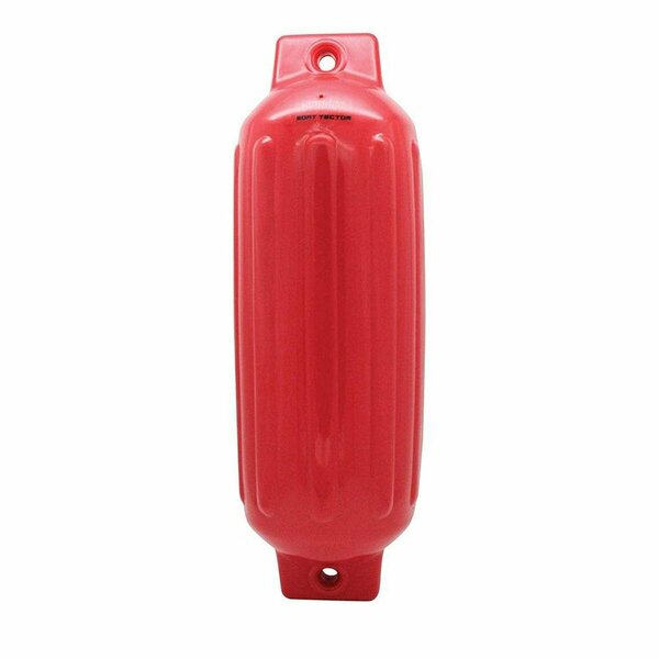 Lastplay 8.5 x 27 in. Boattector Inflatable Fender Red LA3077616
